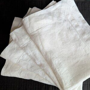 Restoration Hardware Stonewashed Belgian Linen Placemats Set of 4